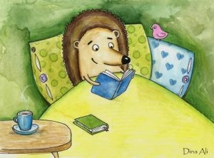 Hedgehog Reading